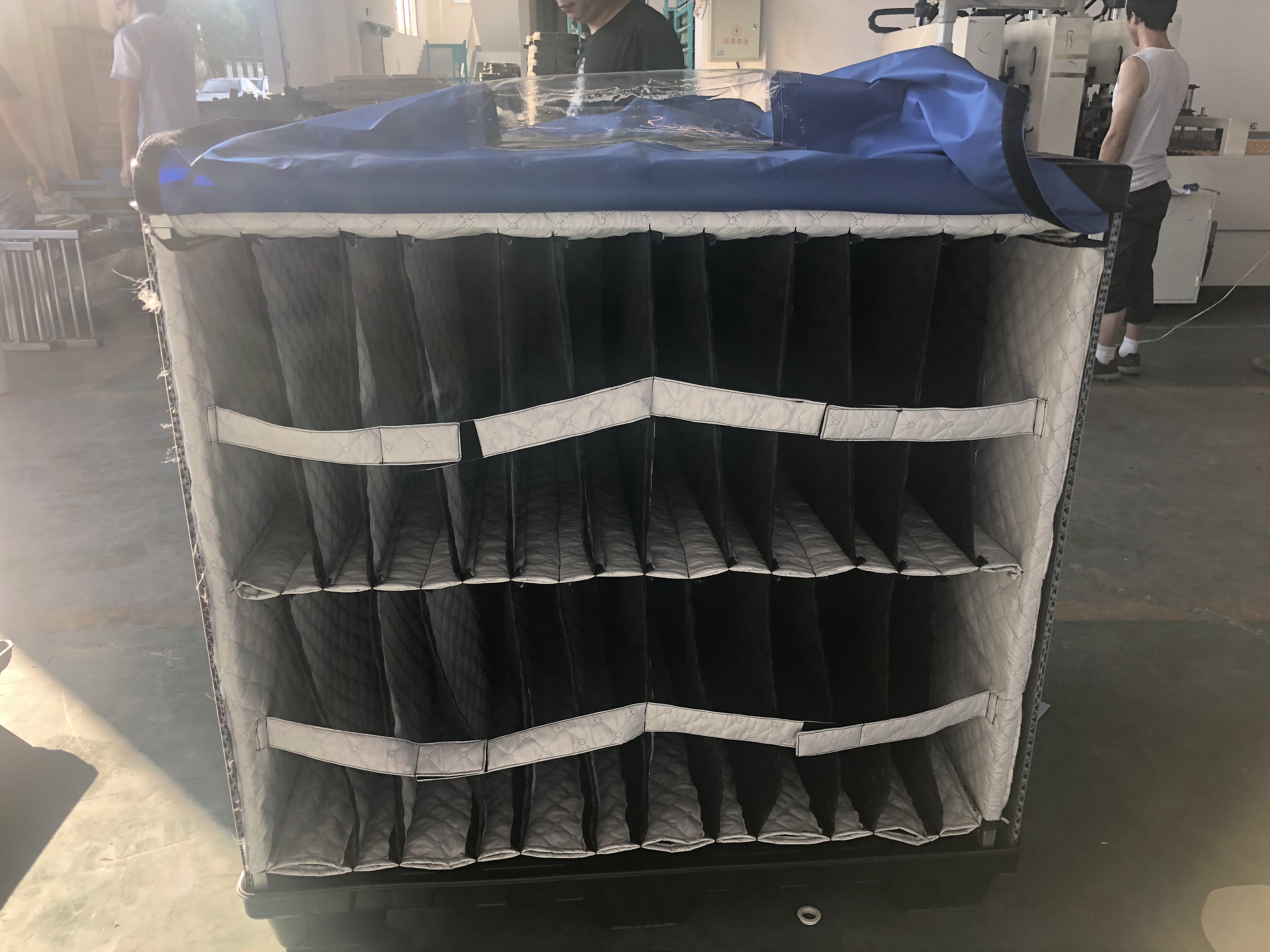 กล่องบรรจุภัณฑ์พลาสติก HDPE สีเขียวรีไซเคิลมาตรฐาน