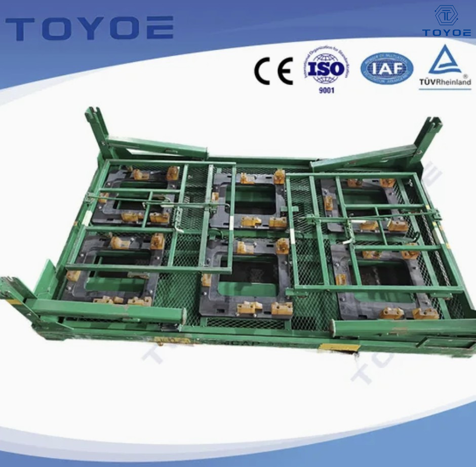 TOYOE ชั้นวางชิ้นส่วนเครื่องยนต์ยานยนต์สำหรับโซลูชันการจัดเก็บและขนส่งเหล็กสำหรับงานหนัก