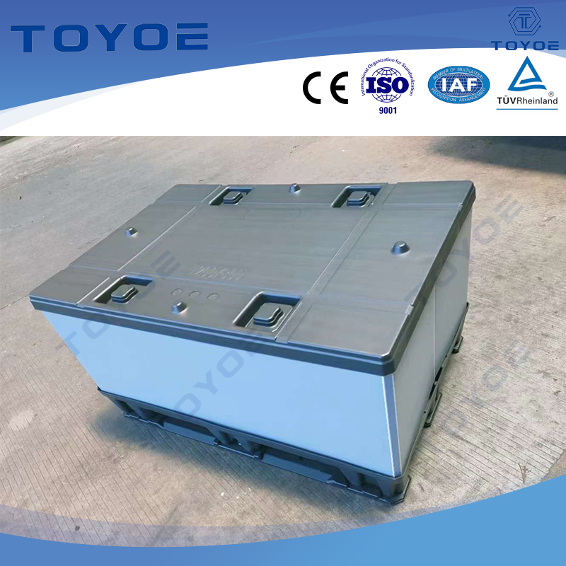 กล่องบรรจุภัณฑ์พลาสติก HDPE สีเขียวรีไซเคิลมาตรฐาน