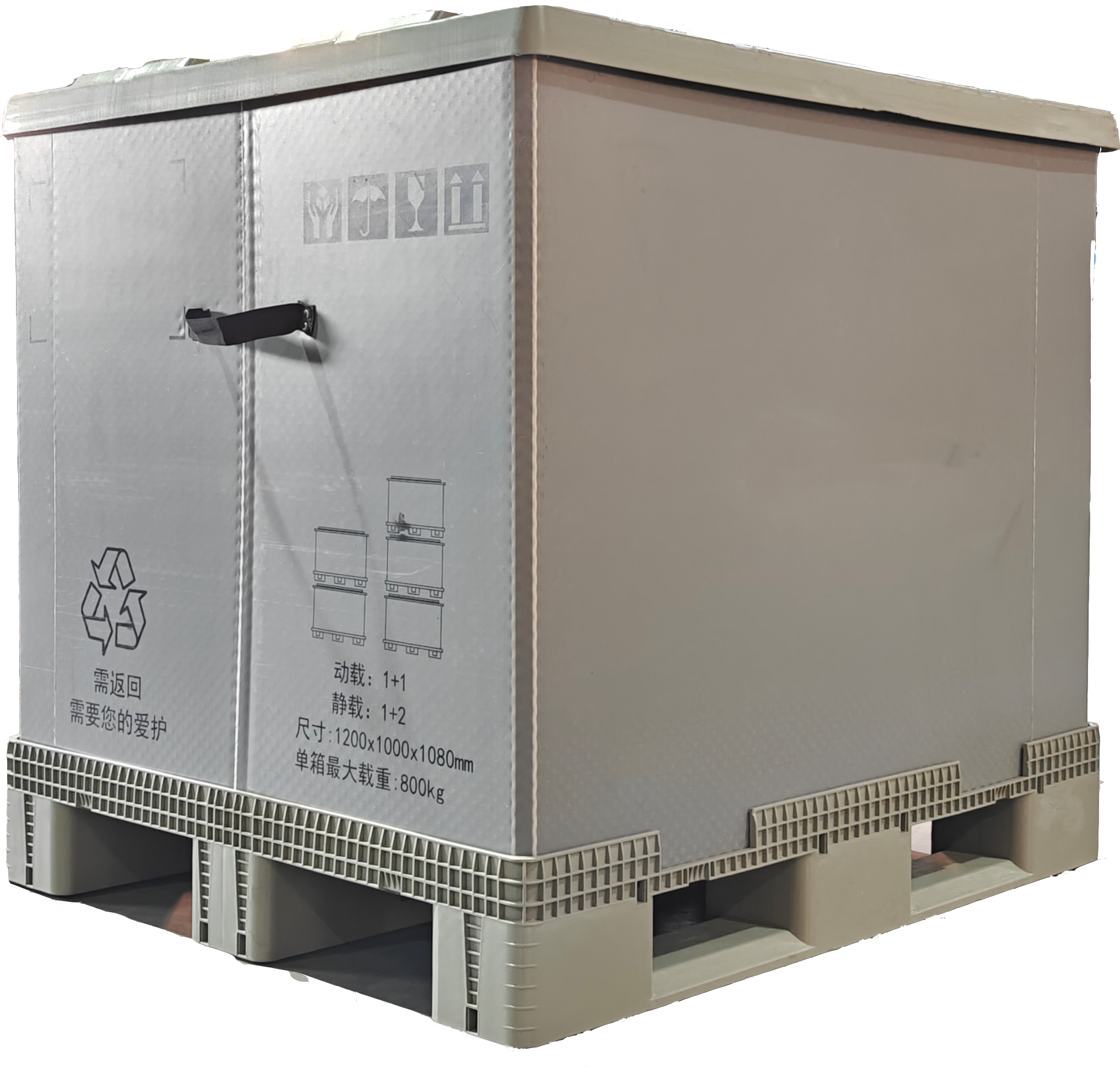 สามารถใช้กับโครงและแผ่นรองของกล่องพาเลทได้ (ขนาดที่กำหนดเองเพื่อป้องกันการหมุนเวียนของชิ้นส่วนรถยนต์ที่รับน้ำหนักสูง)