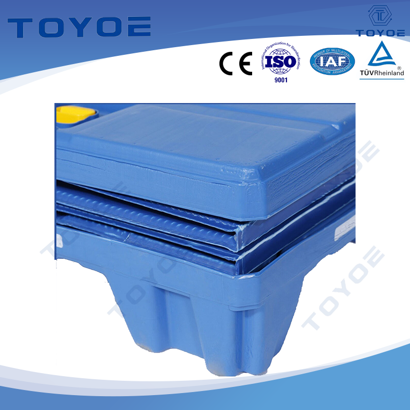 ขายส่งแท็ก RFID สีน้ำเงิน HDPE แบบพับเก็บพาเลท