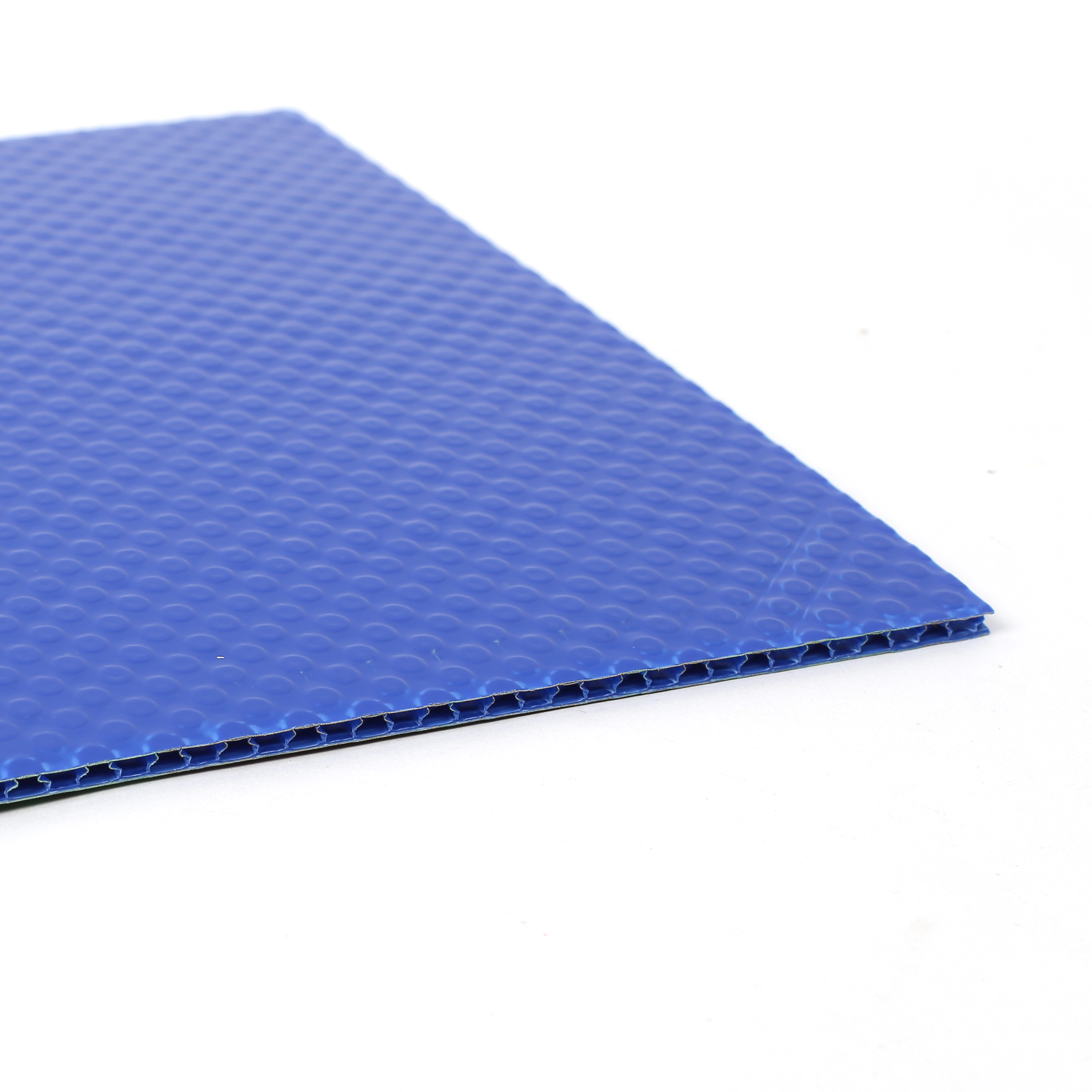 แผงรังผึ้งสีฟ้า