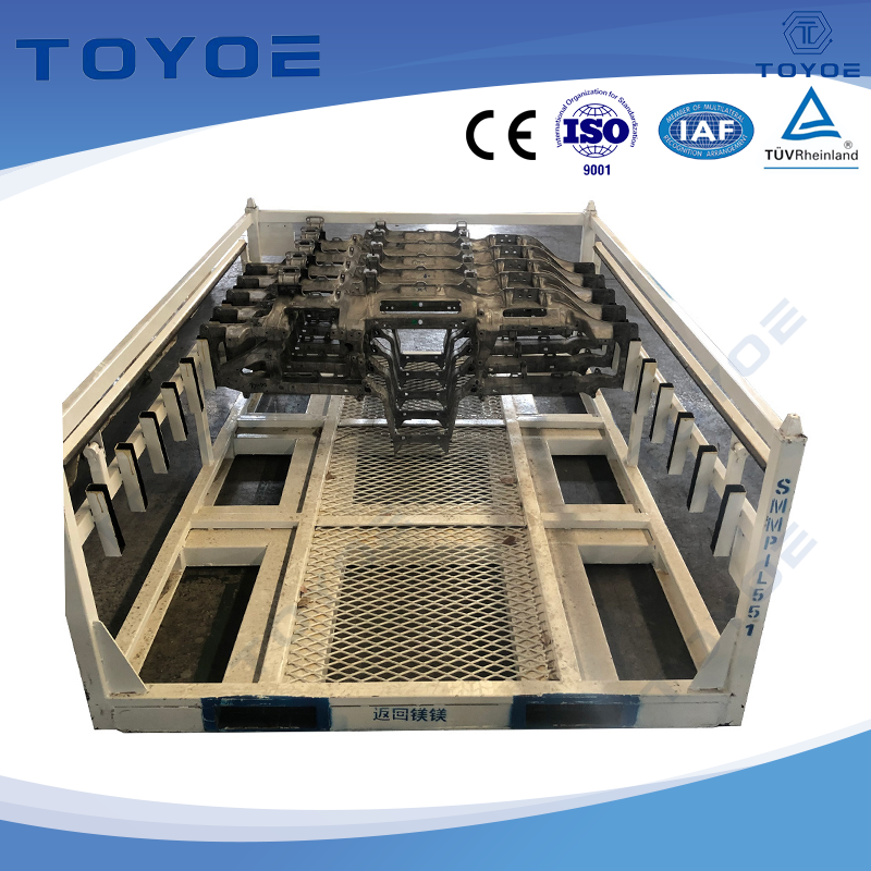 กรงโลหะเรียงรายแบบกำหนดเองมั่นใจได้ว่าการขนส่งชิ้นส่วนอัตโนมัติที่ปลอดภัย