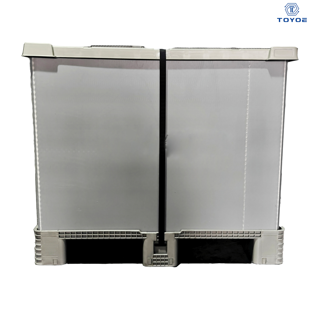 ตัวอย่างฟรีขนาด 1100*1100*1100 มม. มอบให้ในกล่องพาเลทพลาสติกที่มีขั้นต่ำหนึ่งชิ้น